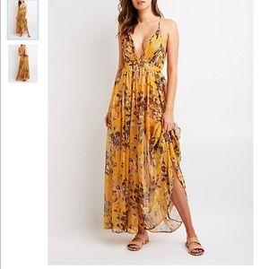 Floral Pleated Maxi Dress